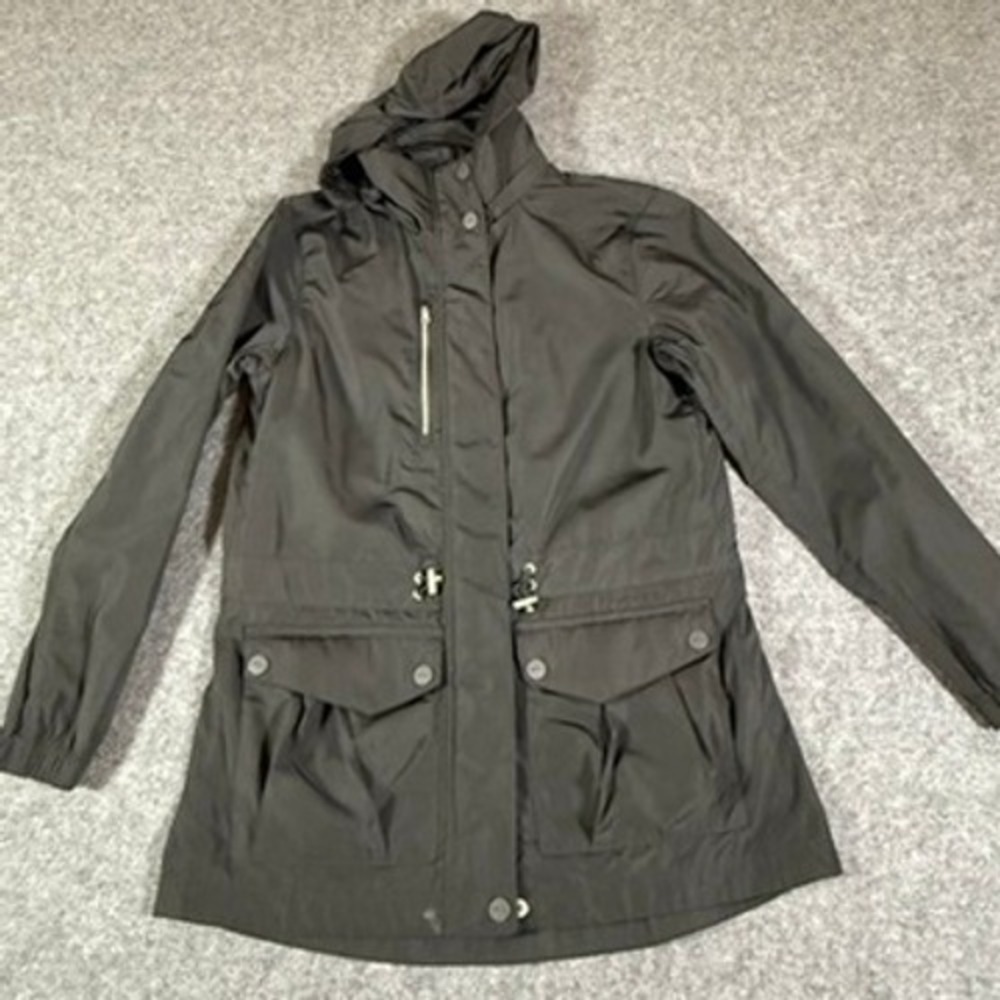 Polo Ralph Lauren Active Womens Black Utility Field Jacket Hooded Size M Golf